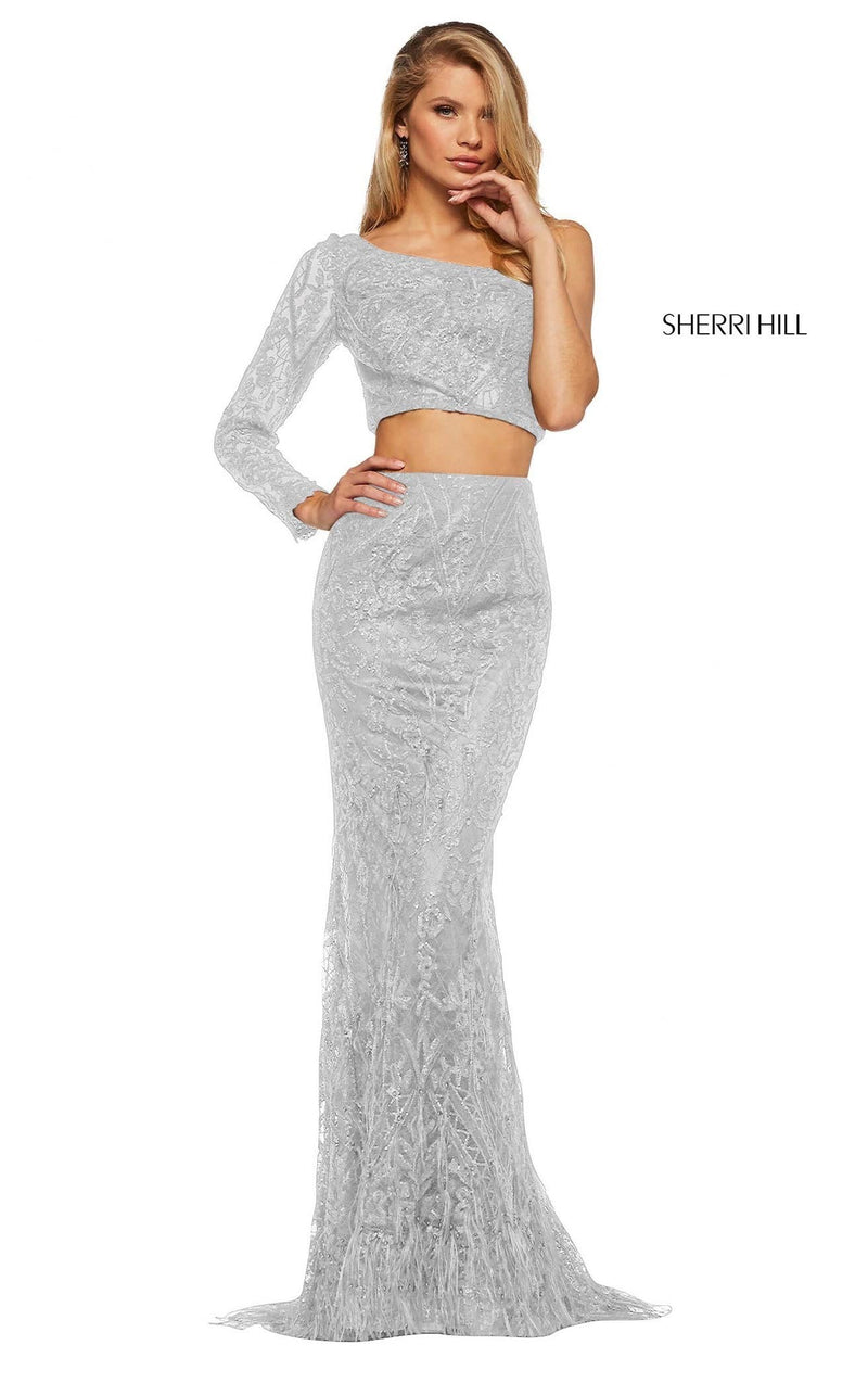 Sherri Hill 52555CL Silver