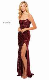 Sherri Hill 52558 Burgundy