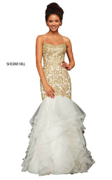 Sherri Hill 52560 Ivory/Gold