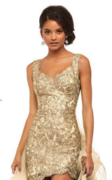 Sherri Hill 52562 Ivory/Gold