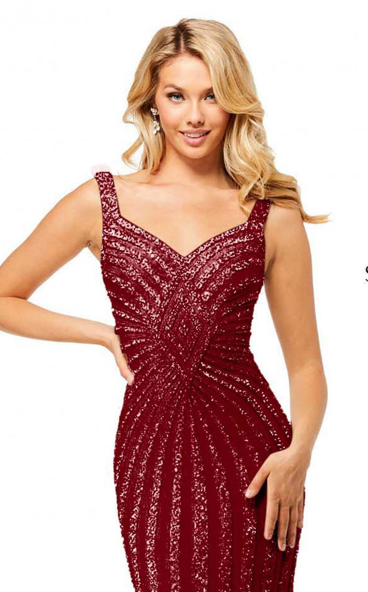 Sherri Hill 52563 Burgundy