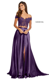 Sherri Hill 52567 Eggplant