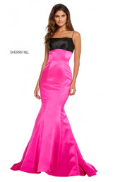 Sherri Hill 52615 Black/Fuchsia