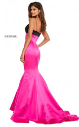 Sherri Hill 52615 Black/Fuchsia