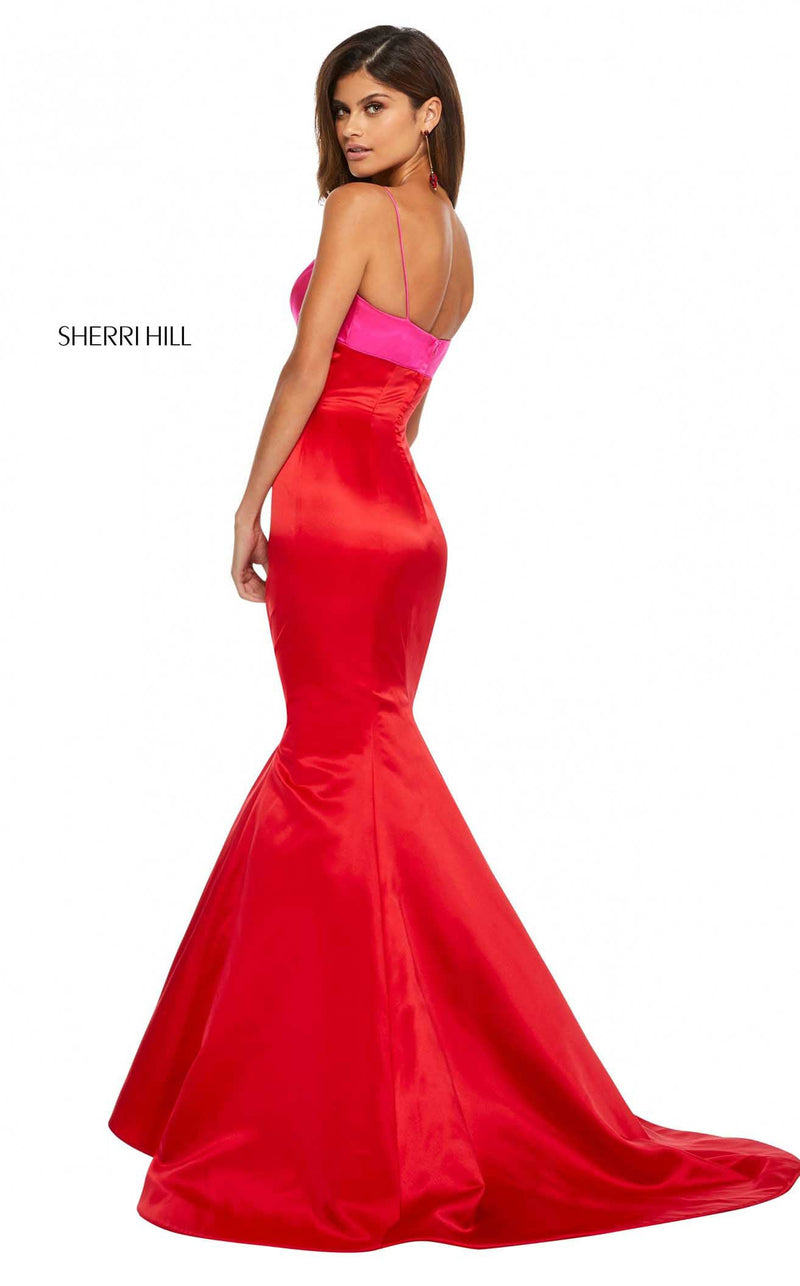 Sherri Hill 52615 Fuchsia-Red