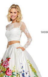 Sherri Hill 52625 Ivory Print