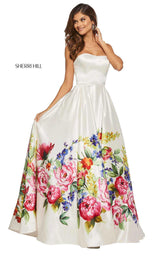Sherri Hill 52626 Ivory Print