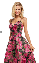 Sherri Hill 52627 Black Print