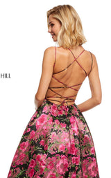 Sherri Hill 52627 Black Print