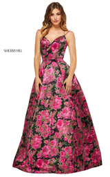 Sherri Hill 52627 Black Print