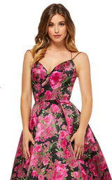 Sherri Hill 52627 Black Print