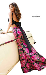 Sherri Hill 52628 Black Print