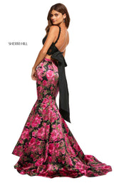 Sherri Hill 52628 Black Print