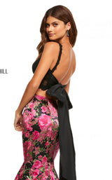 Sherri Hill 52628 Black Print