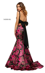 Sherri Hill 52628 Black Print