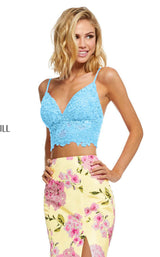 Sherri Hill 52635 Light-Blue-Light-Yellow-Print