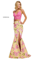 Sherri Hill 52635 Candy-Pink-Yellow