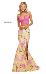Sherri Hill 52635 Candy-Pink-Yellow