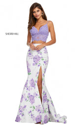 Sherri Hill 52635 Lilac/Ivory