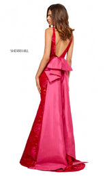 Sherri Hill 52637 Red Print