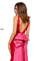Sherri Hill 52637 Red Print
