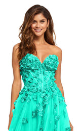 Sherri Hill 52651 Aqua