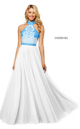 Sherri Hill 52662 Ivory/Blue