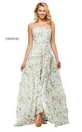 Sherri Hill 52665 Ivory Multi