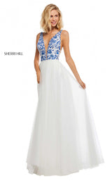 Sherri Hill 52672 Ivory/Blue