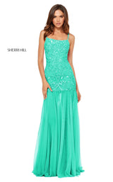 Sherri Hill 52677 Aqua