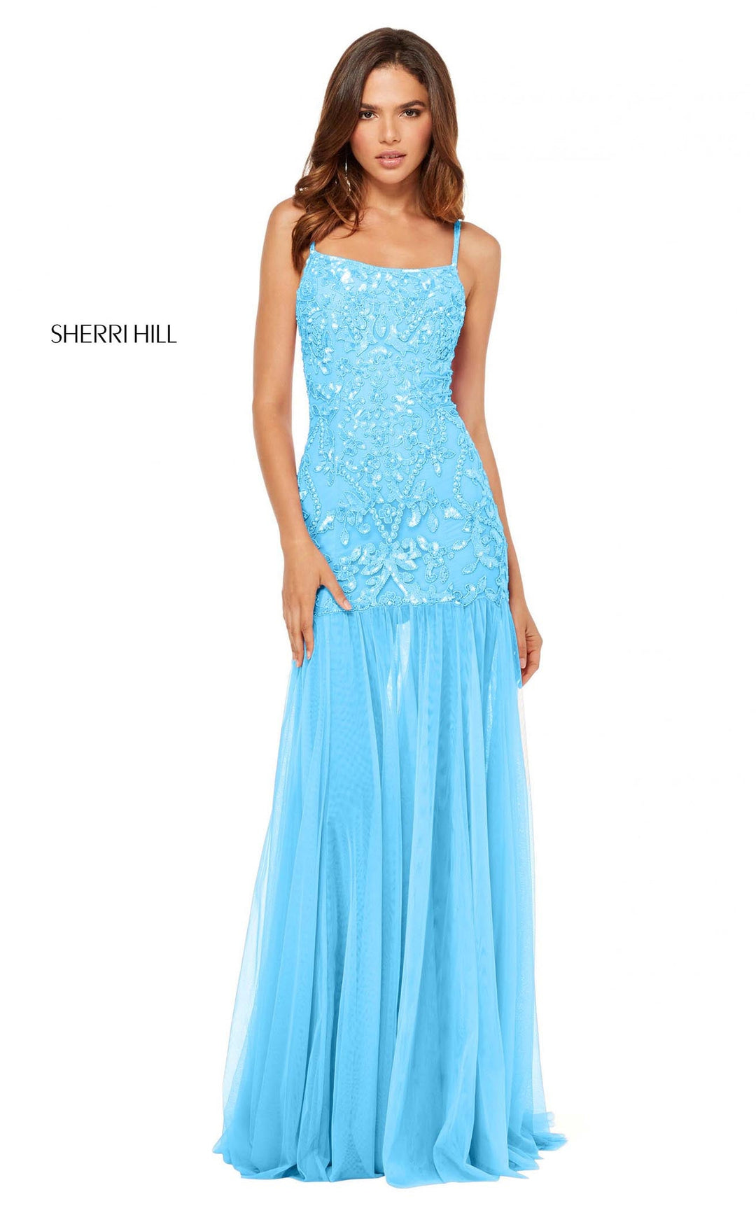 Sherri Hill 52677 Light Blue