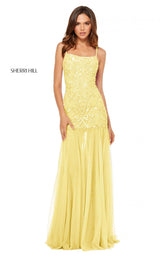 Sherri Hill 52677 Light Yellow