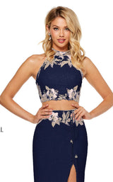 Sherri Hill 52682 Navy-Blush