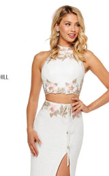 Sherri Hill 52682 Ivory/Pink
