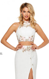 Sherri Hill 52682 Ivory/Pink