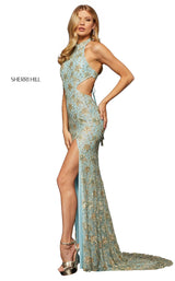 Sherri Hill 52683 Light-Blue-Gold