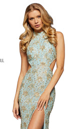 Sherri Hill 52683 Light-Blue-Gold