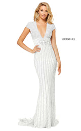 Sherri Hill 52685 Ivory/Silver