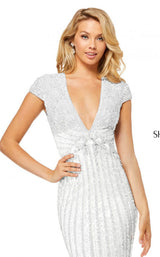 Sherri Hill 52685 Ivory/Silver