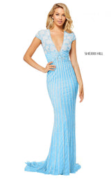 Sherri Hill 52685 Light Blue/Silver