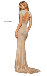 Sherri Hill 52685 Nude/Silver