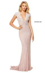 Sherri Hill 52685 Pink-Silver-Ivory