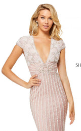 Sherri Hill 52685 Pink-Silver-Ivory