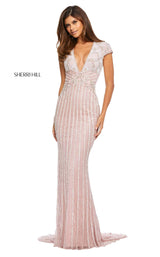 Sherri Hill 52685 Pink-Silver-Ivory