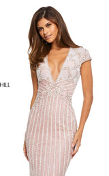 Sherri Hill 52685 Pink-Silver-Ivory