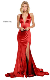 Sherri Hill 52702 Dark Red
