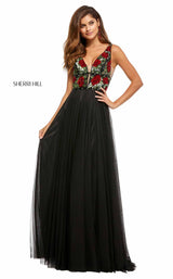 Sherri Hill 52714 Black/Red