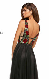 Sherri Hill 52714 Black/Red