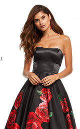 Sherri Hill 52722 Black Print