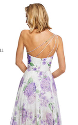 Sherri Hill 52727 Ivory-Lilac-Print